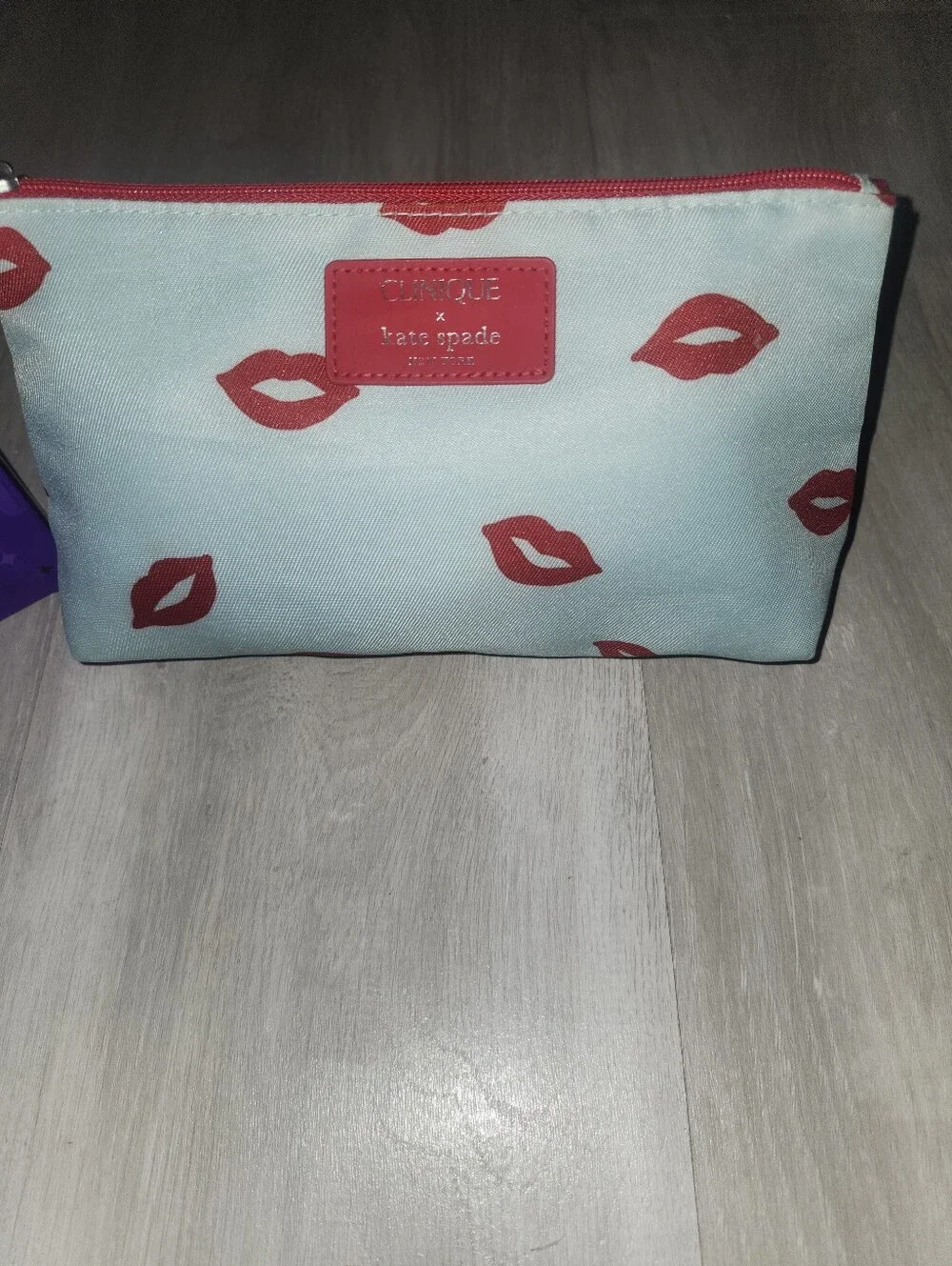 Clinique X Kate Spade Cosmetic Bag and 4 Plenty of Pop Lipsticks